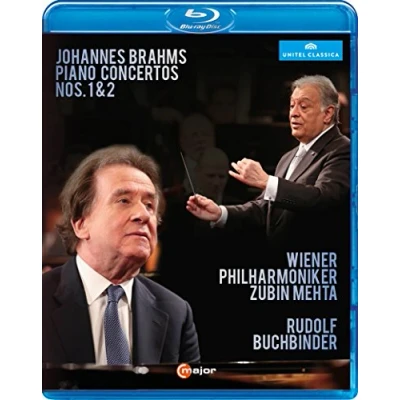 Imagen de Brahms, J.: Piano Concertos Nos. 1 and 2 (Buchbinder, Vienna Philharmonic, Mehta) [Blu ray]