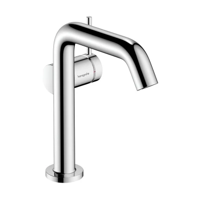 Imagen de hansgrohe Tecturis S Fine grifo lavabo sin desagüe, ahorro de energía (CoolStart), monomando 151 mm, mezclador agua (EcoSmart+), cromo, 73341000