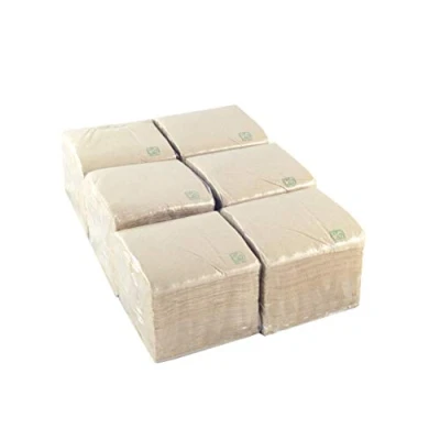 Imagen de Pack de 600 Servilletas Papel Reciclado Pequeñas e Individuales 100% Reciclables y Biodegradables Ideales para Cocktail Diseño Moderno 10 x cm Plegadas Hostelnovo