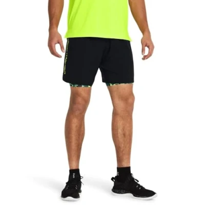 Imagen de Under Armour WDMK Pantalón corto de deporte black/highvis yellow, Hombre, Talla: Large, Black/high vis yellow