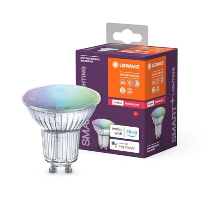 Imagen de LEDVANCE Lámpara Smart+ con tecnología ZigBee, 4,9W, PAR16, color de luz RGBW ajustable, base GU10, 1 paquete