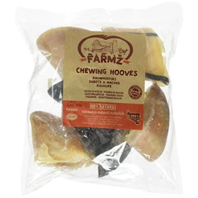 Imagen de Duvo+ Farmz Pezuñas de Vaca para Mascar Perros Snack a Base Carne Sin Colorantes ni Aromas Añadidos el Cuidado la Dentadura Hecho en UE Pack 6 Uds