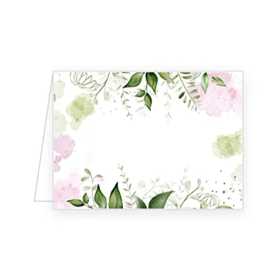 Imagen de Edition Seidel 50 tarjetas de mesa premium para boda, cumpleaños, comunión, confirmación, bautizo, consagración juvenil, bodas oro, eucalipto