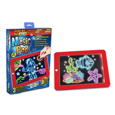 Imagen de MagicPad, la tableta con rotuladores de neón y 8 efectos luz brillante para dar vida a tus dibujos.