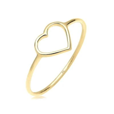 Imagen de Elli Anillos Herz Trendsymbol Filigran 375 Gelbgold