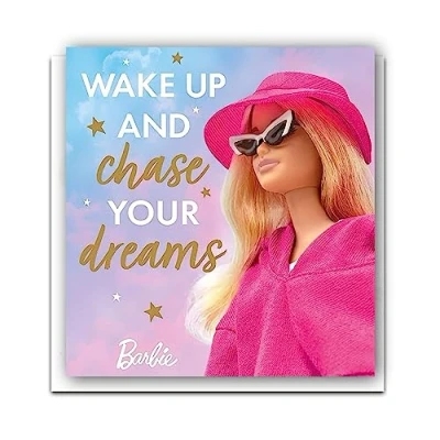 Imagen de Danilo Promotions Limited Barbie tarjeta de cumpleaños general, para todos, Barbie, oficial multicolor, 7 x 6 pulgadas