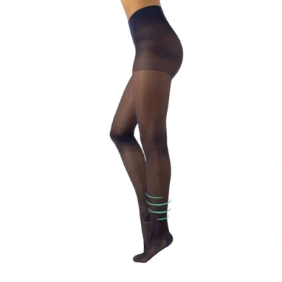 Imagen de CALZITALY Medias de Descanso, Panty Compresión Fuerte Factor 10 mm/Hg 70 DEN Negro, Natural, Azúl S, M, L, XL Calcetería Italiana (L, Azul Marino)