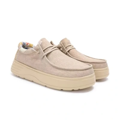 Imagen de Walk in Pitas Daisy Zapatos con cordones, Mujer, Talla: 39, Beige Piel/tela