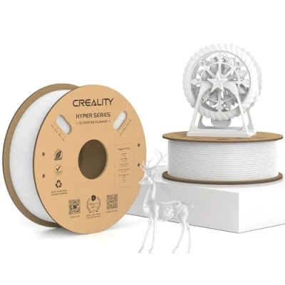 Imagen de Creality filamento Hyper PETG, blanco de 1,75 mm, PETG 2 kg, para impresora 3D, precisión dimensional +/ 0,03 materiales impresión 3D la mayoría impresoras