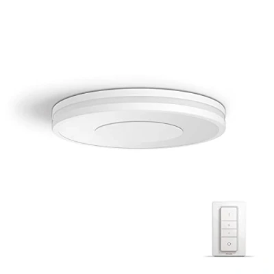 Imagen de Philips Hue Lámpara Inteligente, Being, de Techo LED Luz Blanca cálida a fría, Compatible con Alexa y Google Home, Color Blanco