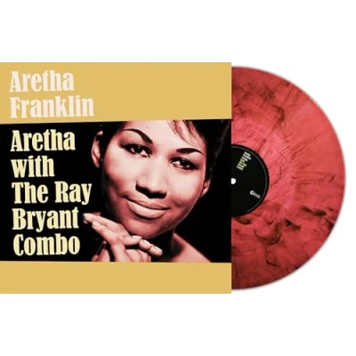 Imagen de Aretha Vinilo Rojo Coral Mármol