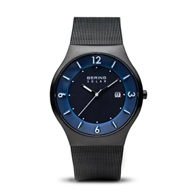 Imagen de BERING Reloj Analógico para Hombre de Energía Solar con Correa en Acero Inoxidable 14440 227