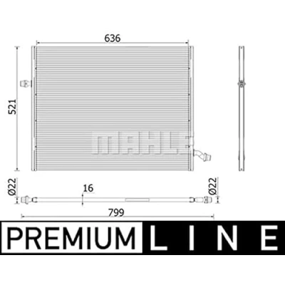 Imagen de MAHLE ORIGINAL CIR 36 000P Refrigerador baja temperatura, aire de admisión