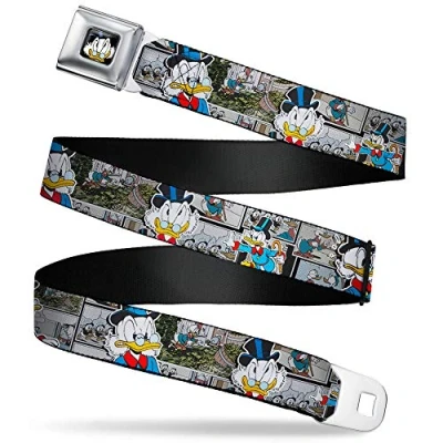 Imagen de Buckle Down Cinturón de Seguridad Scrooge Mcduck XL, Multicolor, 1.5&quot; Wide 32 52 Inches in Length Unisex Adulto