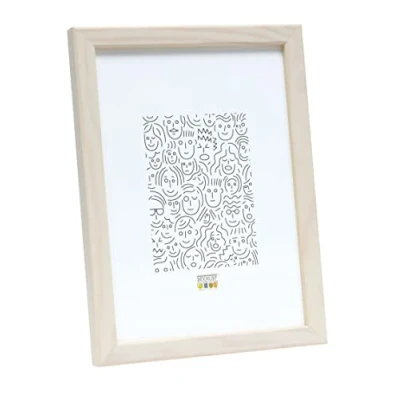 Imagen de Deknudt Frames S41JL1 Marco de Fotos (Madera, 15 x 20 cm), Color Blanco