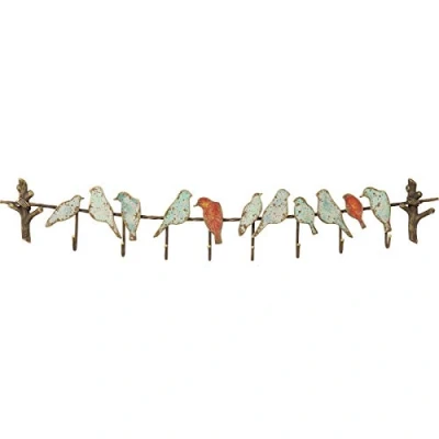 Imagen de Kare Design Perchero pared Bird Party, marcado en la parde, policromo, 43x107cm, entrada