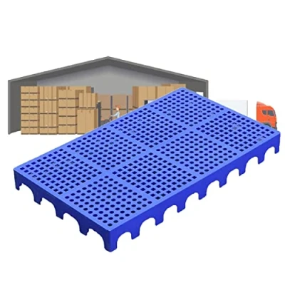 Imagen de LIANGJUN Palets De Plástico, Polietileno Cuadrícula Paleta, Impermeable A Prueba Humedad Estantes Almacenamiento, Se Puede Empalmar Interior Exterior Almacén Alfombra