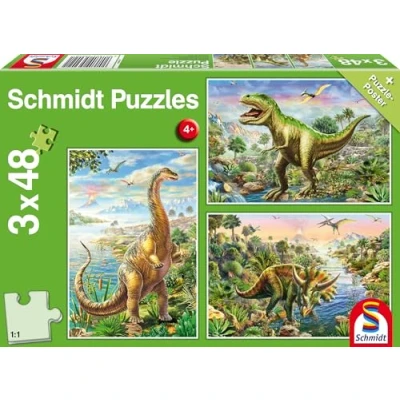 Imagen de Schmidt Spiele 56202 48pieza(s) puzzle Rompecabezas (Jigsaw puzzle, Dinosaurios, 4 año(s), 263 mm, 178 Caja)