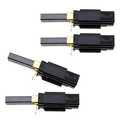 Imagen de ENET Numatic Escobillas de carbón para motor DL21104T DL11103T DL21102 (4 unidades), color negro