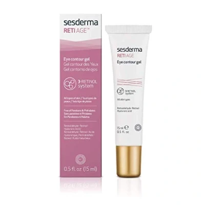 Imagen de Sesderma Crema de Contorno Ojos Retiage Máxima Actividad Antiarrugas Sistema 3 Retinol con Ingredientes Activos 15 ml
