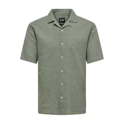 Imagen de Only &amp; Sons Onscaiden LIFE Solid Resort Camisa, Hombre, Talla: XS, Swamp