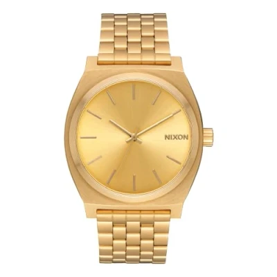 Imagen de Nixon A045511 00 Reloj analógico de cuarzo para hombre con correa acero inoxidable, color dorado