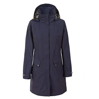 Imagen de Trespass Chaqueta impermeable para mujer de longitud más larga día lluvioso