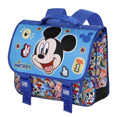 Imagen de Karactermania Mickey Mouse Blissy Cartable Mochila escolar para niños, Talla: One Size, Azul