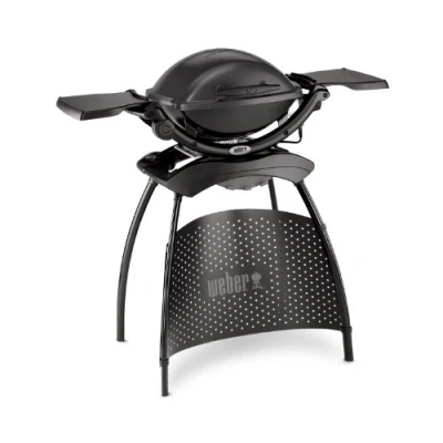 Imagen de Weber Q1400 Barbacoa Eléctrica, 43 x 32cm, con soporte, Dark Grey 52020853