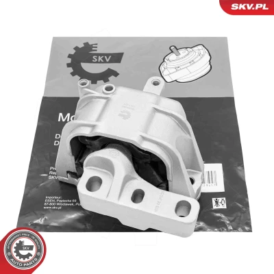Imagen de ESEN SKV 75SKV043 Soporte de motor derecha hidráulico Aluminio, Caucho 168mm 122mm VOLKSWAGEN: Golf 5, Touran I, Caddy 3