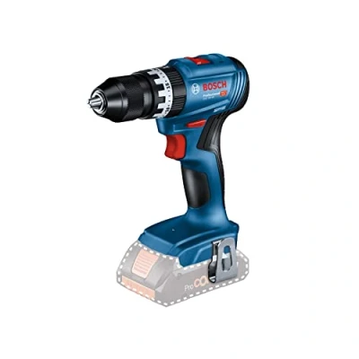 Imagen de Bosch Professional 18V System GSB 45 Taladro percutor a batería (45 Nm, 1900 rpm, sin batería, en caja), Azul