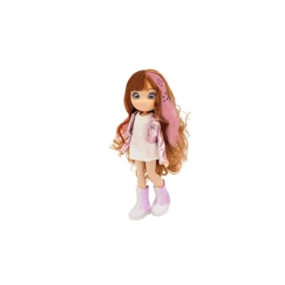 Imagen de UNIQUE EYES Victoria Fashion Doll, muñeca de Pelo Largo y Moreno para peinar, Vestida con Estilo Cool, Ojos Que te siguen, niñas niños Desde 3 años, 4 Modelos Diferentes, Famosa (MYM12400)