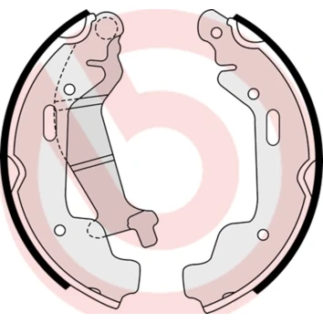 Imagen de BREMBO S 59 516 Zapatas de freno 180 26 con palanca mano OPEL: Agila A, SUZUKI: Wagon R+ II Hatchback