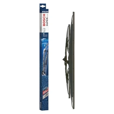 Imagen de Escobilla limpiaparabrisas Bosch Super Plus Spoiler SP24/19S, Longitud: 600mm/475mm − 1 juego para el parabrisas (frontal) Válidas únicamente vehículos con volante a la derecha (UK)