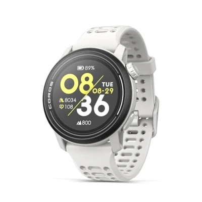 Imagen de COROS Pace 3 Reloj Deportivo GPS, Ligero y cómodo, Batería de 17 días, GPS Doble frecuencia, Frecuencia Cardíaca, Navegación, Seguimiento del sueño, Correr, Bicicleta Esquí Silicona Blanca