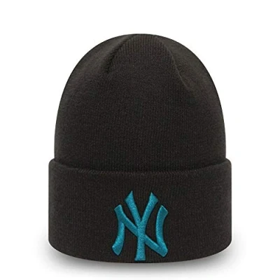 Imagen de New Era Gorro Modelo League Essential Cuff Knit NEYYAN Marca, Black, Talla única