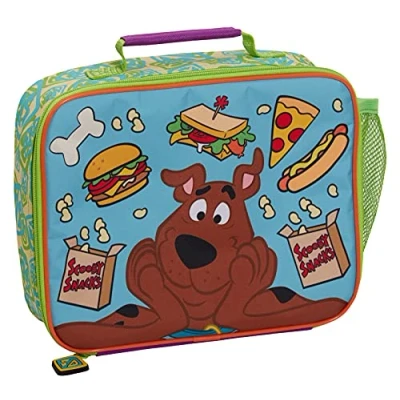 Imagen de Scooby Doo Bolsa de Almuerzo para niños Caja la Escuela Viaje aislada con portavasos