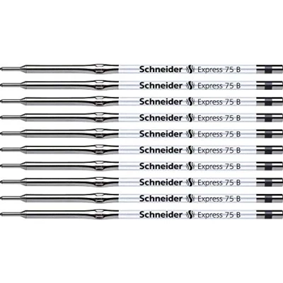 Imagen de Schneider Express 75 Recambio para bolígrafo de punta redonda (10 unidades, tinta negra)