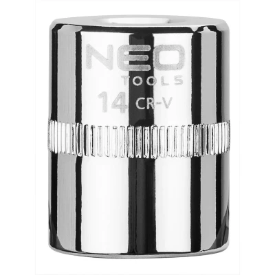 Imagen de NEO TOOLS 08 232 Piezas insertables de llave cubo 1/4 3124 14 mm Acero cromo vanadio SuperLock