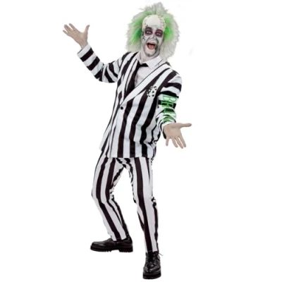 Imagen de Smiffys Disfraz de Beetlejuice, Chaqueta, pantalones y corbata
