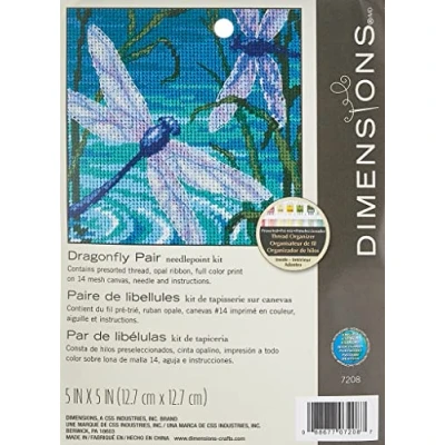 Imagen de Dimensions Par de libélulas, Lona, Multicolor, 5&#039;&#039; W x H