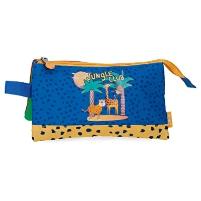 Imagen de Enso Jungle Club Estuche Triple Multicolor 22x12x5 cms Poliéster