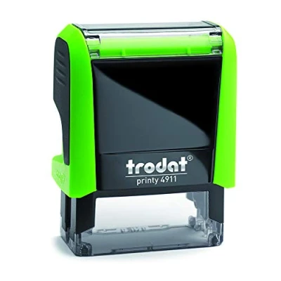 Imagen de Trodat 4911 Printy Sello Fórmula Comercial con Texto Español APROBADO, entintaje automático, Tamaño de la Placa 37 x 14 mm, Azul