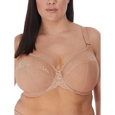 Imagen de Elomi Sujetador de Encaje elástico Charley para Mujer, Talla Grande, Beige, 90J