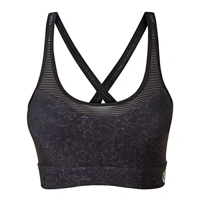 Imagen de Dare2b Mantra Top Corto/Sujetador De Entrenamiento con Sujeción Bajo Impacto Y Espalda Cruzada Base Layer, Mujer, Black Molecular, M