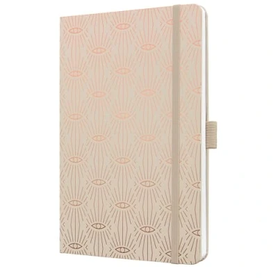 Imagen de SIGEL JN357 Jolie Libreta, Mystic Sand, rayado, 13,5 x 20,3 cm, tapa dura, 174 páginas, beige, kupfer