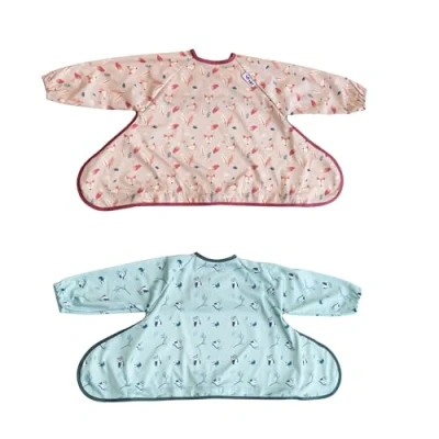 Imagen de Tidy Tot Babero de destete impermeable Cover &amp; Catch Manga larga, cuerpo entero y apto Para tronas. bebés entre 6 meses 2 años. x2