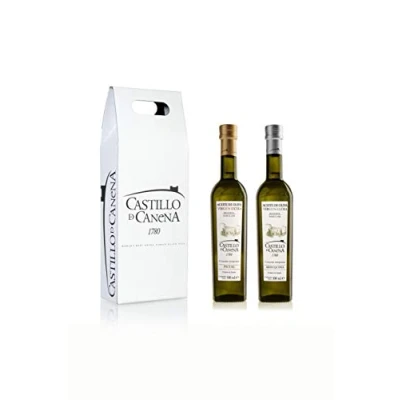 Imagen de Castillo de Canena Pack Reserva Familiar Aceite Oliva Virgen Extra Variedades Picual y Arbequina Cosecha Temprana AOVE Prensado en Frío Aromas Frescos Herbáceos 2 Botellas 500 ml