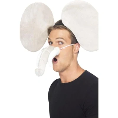 Imagen de Smiffys Kit de elefante, gris, con orejas y trompa