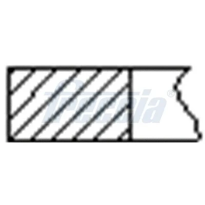 Imagen de FRECCIA FR10 507400 Juego de Segmentos Pistón 81 AUDI: A4 B6 Avant, A3 Hatchback, Berlina, VOLKSWAGEN: Golf 4, Polo IV Hatchback